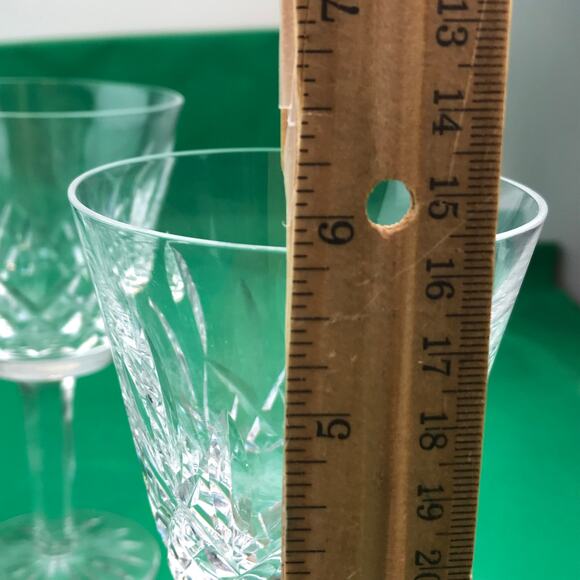 8 Waterford Crystal Lismore Claret Wine Glasses 5.8 Inches Tall Holds 4.5 Ounces - Picture 7 of 7